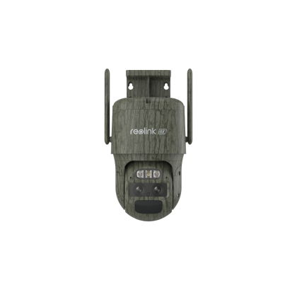 Reolink TrackMix Series G770 Camo akkukäyttöinen 8MP PTZ Auto Tracking AI kamera ulkokäyttöön (TrackMix LTE maastokuvioitu)